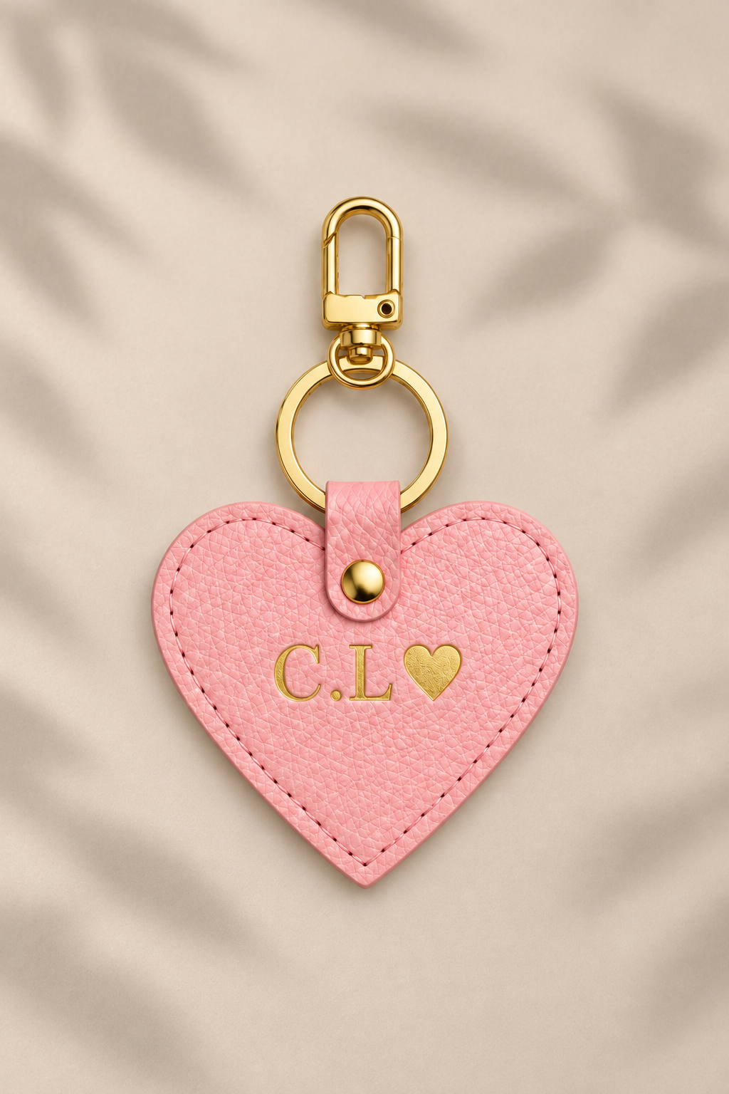 Pink Heart Keychains