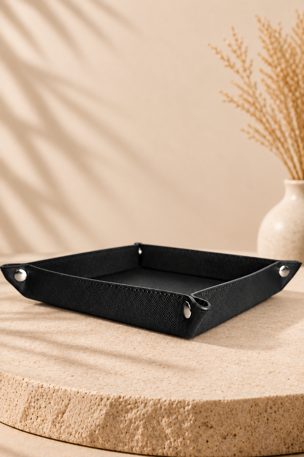 Black Foldable Trinket Tray
